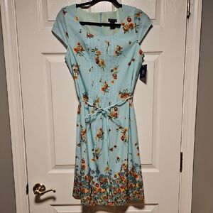 Doncaster Floral Cap Sleeve Dress